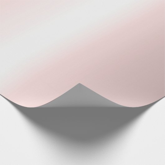 Modern Elegant Roos Goud Metallic Look Rosegold Cadeaupapier (Hoek)