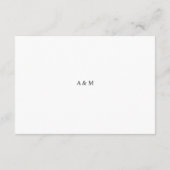 Modern Elegant Roos Gouden Hart Bruiloft Details Informatiekaartje (Achterkant)