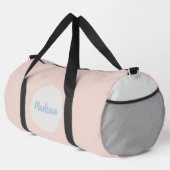 Modern Elegant Roos Roze Gepersonaliseerde Duffle Plunjezak (Rechterhoek)