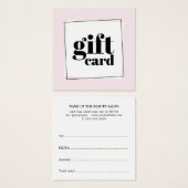 Modern Elegant Roos White Black Beauty Vierkante Visitekaartjes (Voorkant /achterkant)