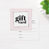 Modern Elegant Roos White Black Beauty Vierkante Visitekaartjes (Bureau)