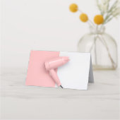 Modern Elegant Roos Wit Haar Afspraakkaart Afsprakenkaart (Achterkant)