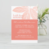 Modern Elegant Roze Coral Vrijgezellenfeest Kaart (Staand voorkant)