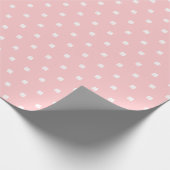 Modern elegant, roze, lugisch kantelpatroon cadeaupapier (Hoek)