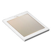 Modern Elegant Roze met Gouden Rand Notitieblok (Schuin)