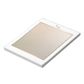 Modern Elegant Roze met Gouden Rand Notitieblok (Linkerzijde)