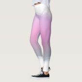 Modern Elegant Roze Paarse Witte Sjabloon Trendy Leggings (Links)