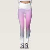 Modern Elegant Roze Paarse Witte Sjabloon Trendy Leggings (Voorkant)
