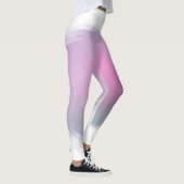 Modern Elegant Roze Paarse Witte Sjabloon Trendy Leggings (Rechts)