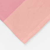 Modern Elegant Roze Peach Blauwgroen Gestreepte Sj Fleece Deken (Hoek)