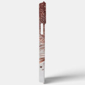 Modern elegant rozen goud met bloemencurve12 Case-Mate iPhone case (Achterkant / Rechts)