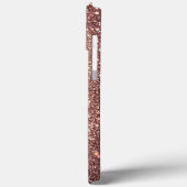 Modern elegant rozen goud met bloemencurve13 Case-Mate iPhone case (Achterkant / Links)