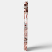 Modern elegant rozen goud met bloemencurve13 Case-Mate iPhone case (Achterkant / Rechts)