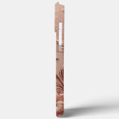 Modern elegant rozen goud met bloemencurve6 Case-Mate iPhone case (Achterkant / Links)