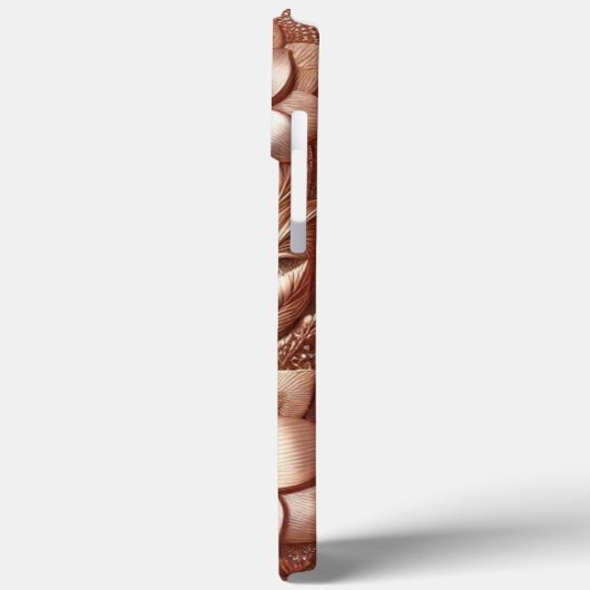 Modern elegant rozen goud met bloemenkromme Case-Mate iPhone case (Achterkant / Links)