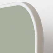 Modern Elegant Sage Green Monogram Pickleball Paddle (Links Detail)