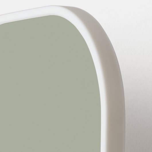 Modern Elegant Sage Green Monogram Pickleball Paddle (Links Detail)