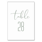 Modern Elegant Sage Green Neutral White Wedding Kaart (Achterkant)