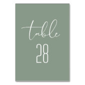 Modern Elegant Sage Green Neutral White Wedding Kaart (Voorkant)