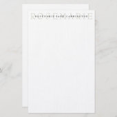 Modern Elegant Sage Green Personalized Stationery Briefpapier (Voorkant / Achterkant)