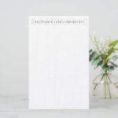 Modern Elegant Sage Green Personalized Stationery Briefpapier (Staand voorkant)