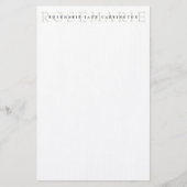 Modern Elegant Sage Green Personalized Stationery Briefpapier (Voorkant)