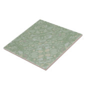 Modern Elegant Sage Green Terrazzo Effect Tegel Tegeltje (Zijkant)
