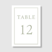 Modern Elegant Sage Green Wedding Kaart