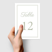 Modern Elegant Sage Green Wedding Kaart