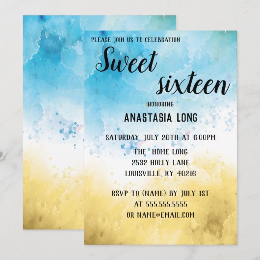 Modern, elegant save the date (Voorkant / Achterkant)