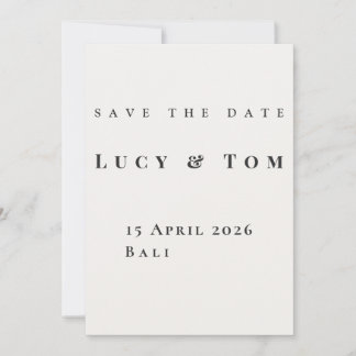 Modern Elegant Save the Date Card Kaart