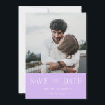 Modern Elegant Save the Date Lavender<br><div class="desc">Modern Elegant Save the Date Lavender</div>
