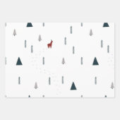 Modern Elegant Scandinavian Family Blue Red beige Inpakpapier Vel (Voorkant 3)