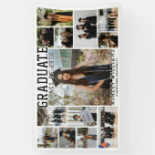 Modern Elegant Script 13 Foto Afstuderen Spandoek (Verticaal)