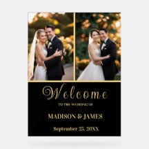 Modern Elegant Script 2 foto bruiloft welkom