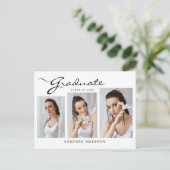 Modern elegant script | 3 Aankondiging van een fot Briefkaart (Staand voorkant)