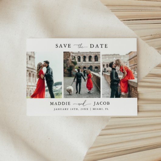Modern Elegant Script 3 Fotobruiloft Save The Date