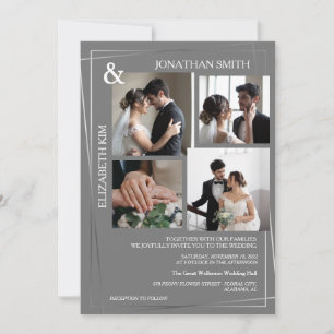 Modern Elegant Script 5 Fotoraster Overlay Bruilof Kaart