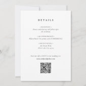 Modern Elegant Script Alles in één bruiloft Kaart (Achterkant)