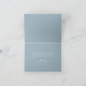 Modern Elegant Script Baby shower Bedankkaart (Binnen)