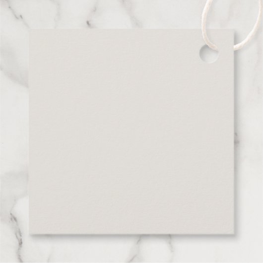 Modern Elegant Script Baby shower dank u Bedankjes Labels (Achterkant)