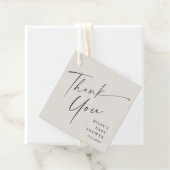 Modern Elegant Script Baby shower dank u Bedankjes Labels (In situ)