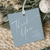 Modern Elegant Script Baby shower dank u Bedankjes Labels