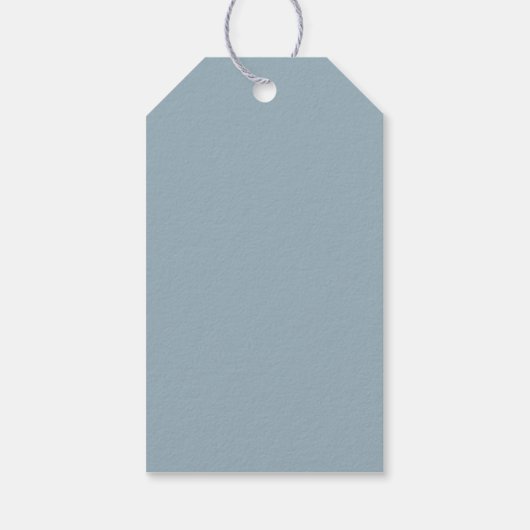 Modern Elegant Script Baby shower Dank u Favor Cadeaulabel (Achterkant)