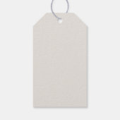 Modern Elegant Script Baby shower Dank u Favor Cadeaulabel (Achterkant)
