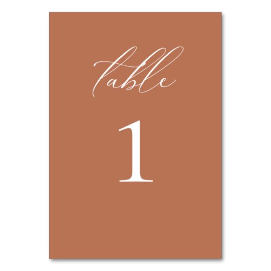 Modern Elegant Script Clay Kaart (Achterkant)