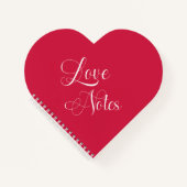 Modern Elegant Script gepersonaliseerd Roos Love N Notitieboek (Voorkant)