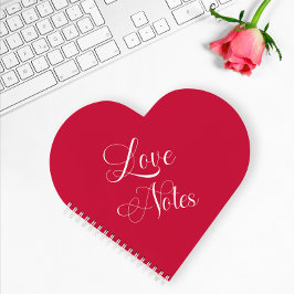 Modern Elegant Script gepersonaliseerd Roos Love N Notitieboek
