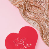 Modern Elegant Script Gepersonaliseerde Red Love N Notitieboek