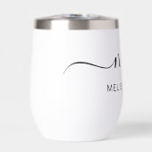 Modern Elegant Script Initiaal Monogram (Voorkant)